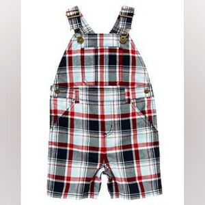 Gymboree Plaid Shortalls